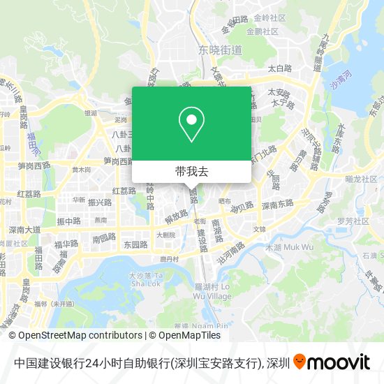 中国建设银行24小时自助银行(深圳宝安路支行)地图