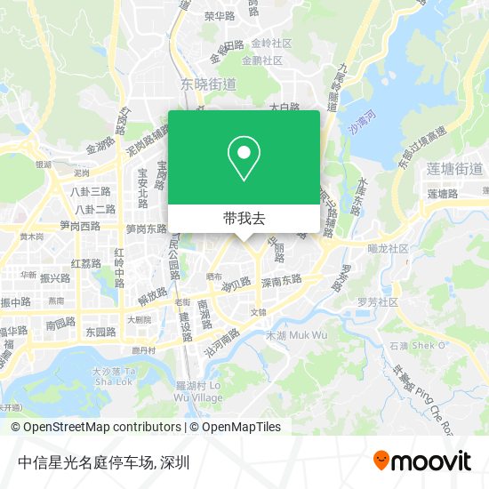 中信星光名庭停车场地图