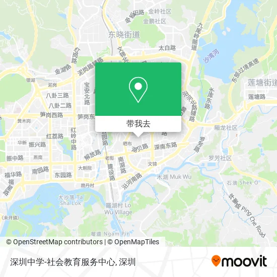深圳中学-社会教育服务中心地图
