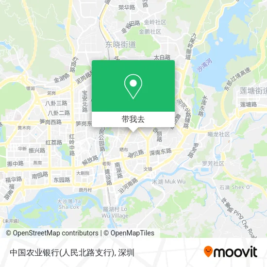 中国农业银行(人民北路支行)地图