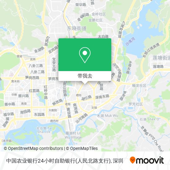 中国农业银行24小时自助银行(人民北路支行)地图