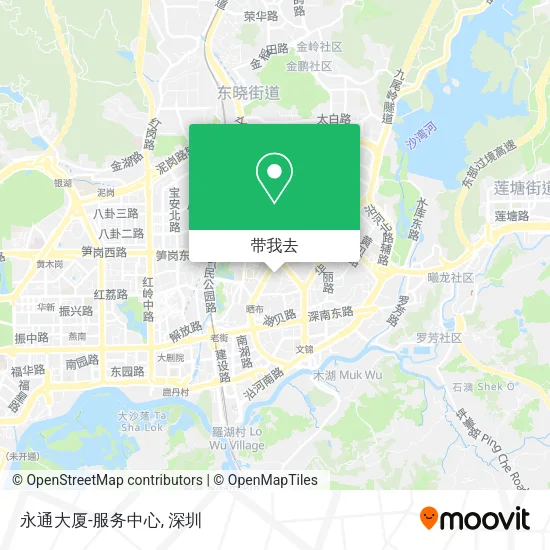 永通大厦-服务中心地图