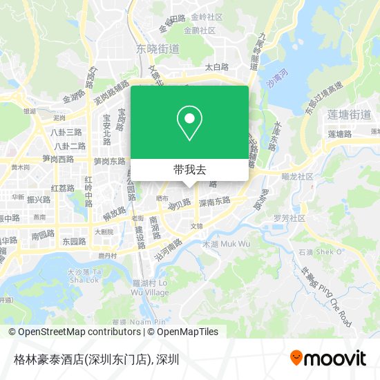 格林豪泰酒店(深圳东门店)地图