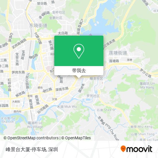 峰景台大厦-停车场地图