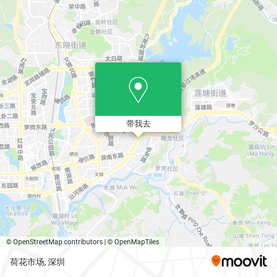 荷花市场地图