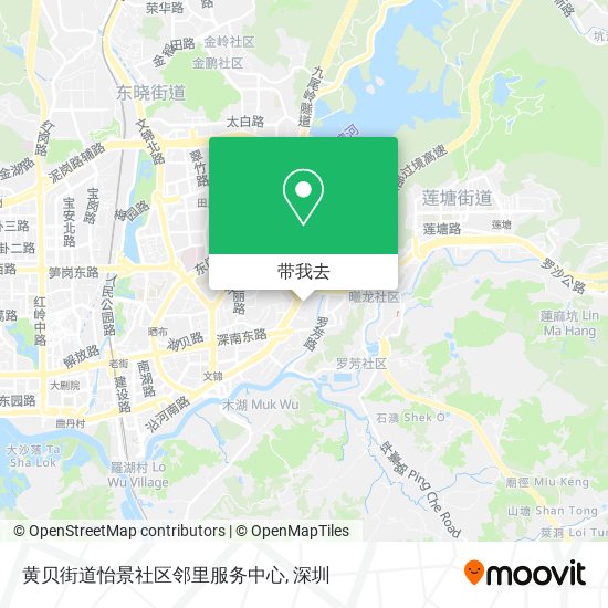 黄贝街道怡景社区邻里服务中心地图