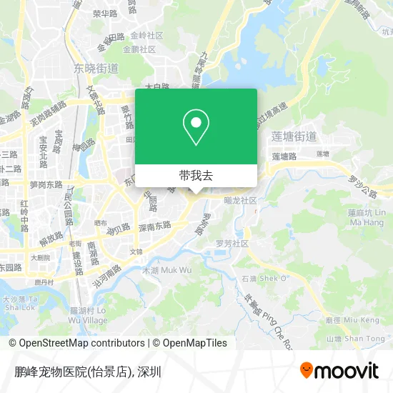 鹏峰宠物医院(怡景店)地图