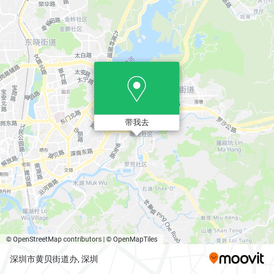 深圳市黄贝街道办地图