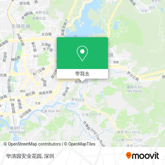 华清园安业花园地图