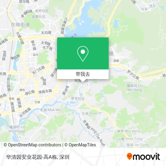华清园安业花园-高A栋地图