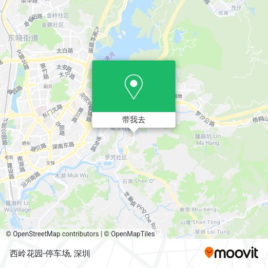 西岭花园-停车场地图