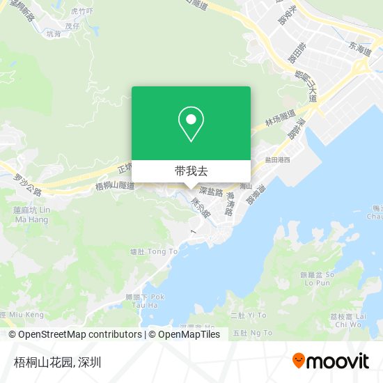 梧桐山花园地图