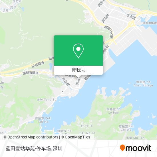 蓝田壹站华苑-停车场地图