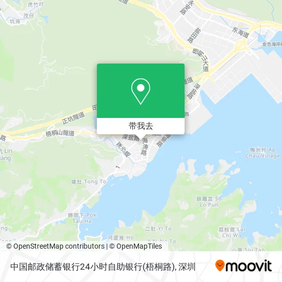中国邮政储蓄银行24小时自助银行(梧桐路)地图