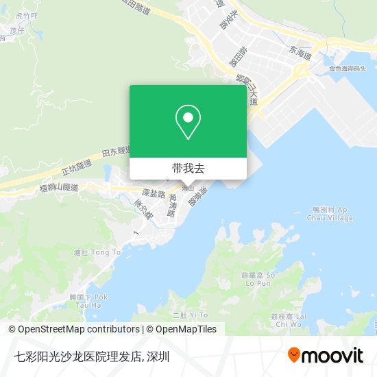 七彩阳光沙龙医院理发店地图