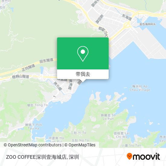 ZOO COFFEE深圳壹海城店地图