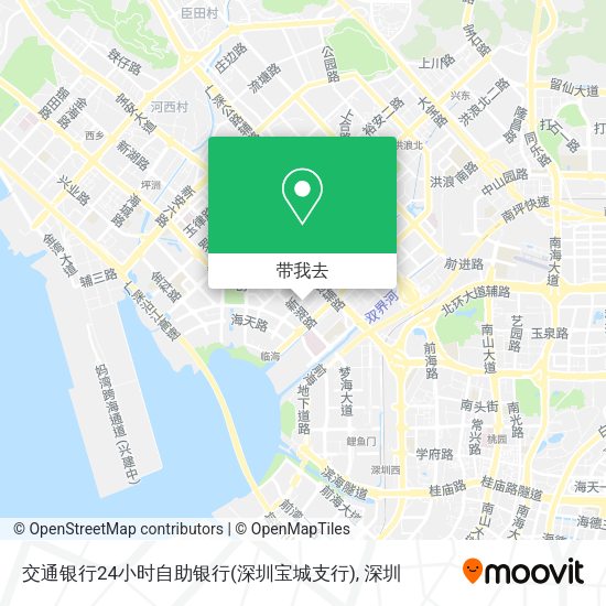 交通银行24小时自助银行(深圳宝城支行)地图