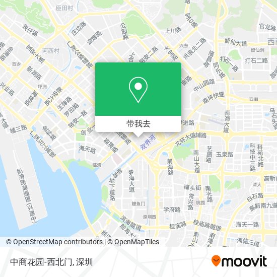 中商花园-西北门地图