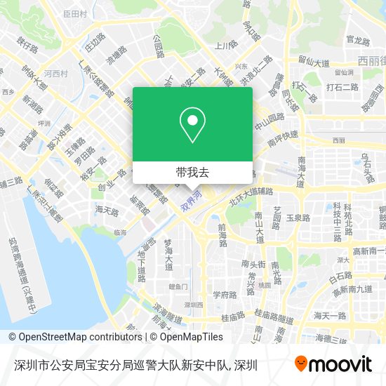 深圳市公安局宝安分局巡警大队新安中队地图