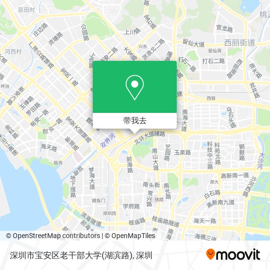 深圳市宝安区老干部大学(湖滨路)地图