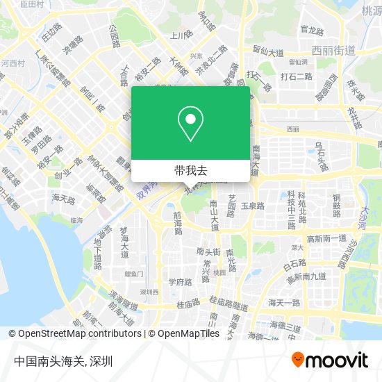 中国南头海关地图