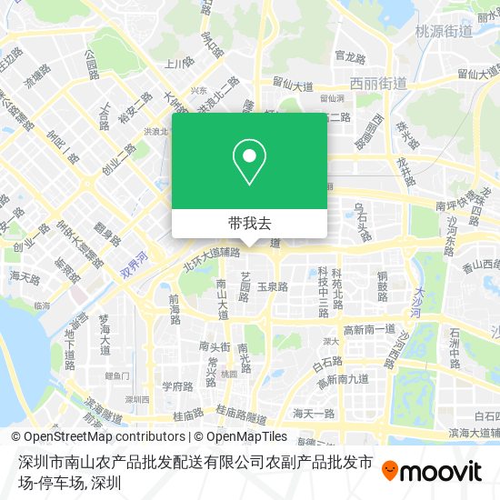 深圳市南山农产品批发配送有限公司农副产品批发市场-停车场地图