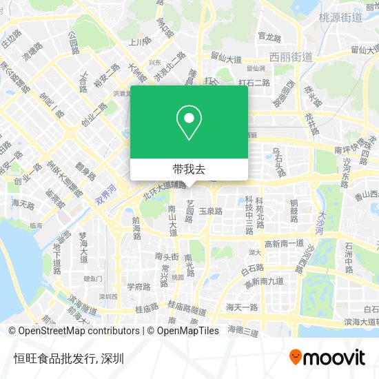 恒旺食品批发行地图