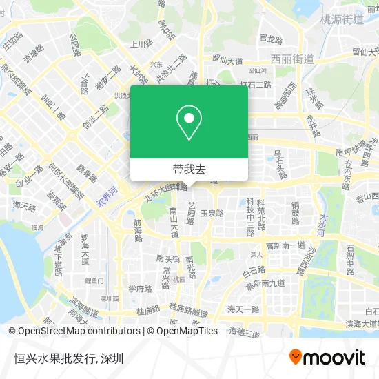 恒兴水果批发行地图