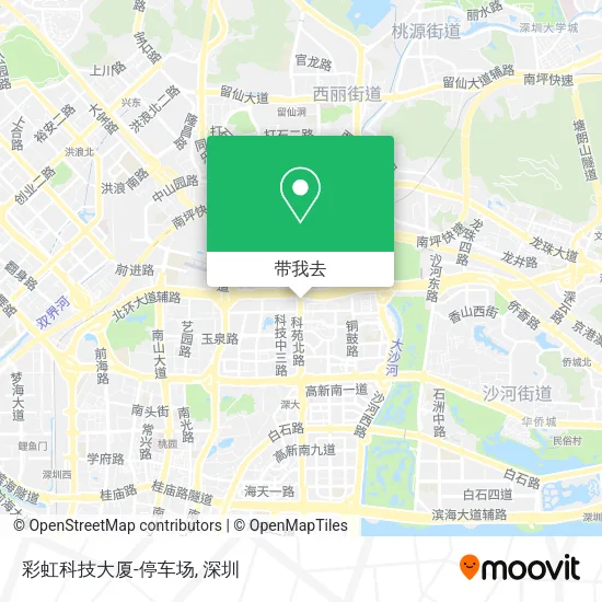 彩虹科技大厦-停车场地图