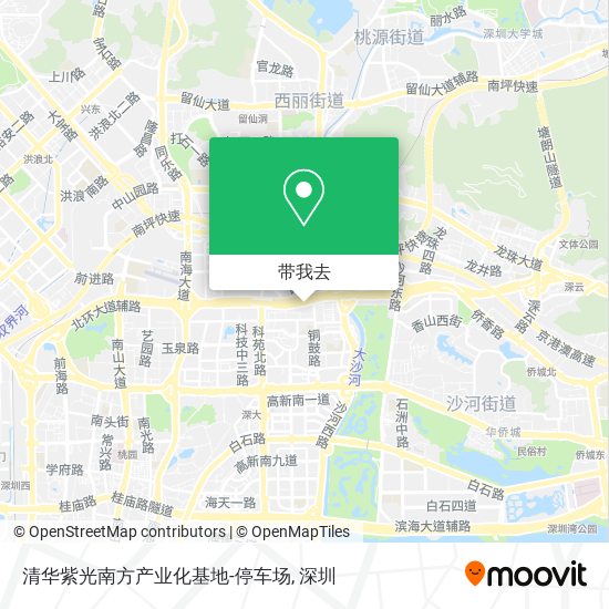 清华紫光南方产业化基地-停车场地图