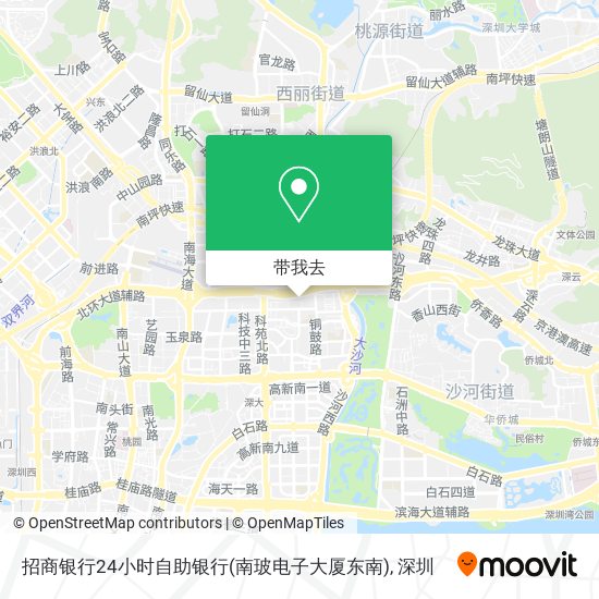 招商银行24小时自助银行(南玻电子大厦东南)地图