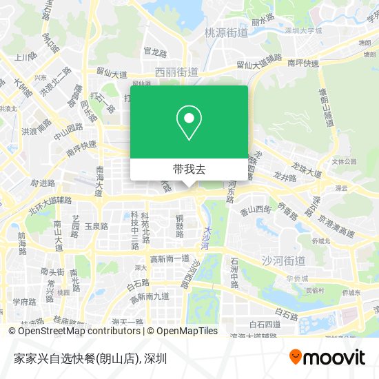 家家兴自选快餐(朗山店)地图