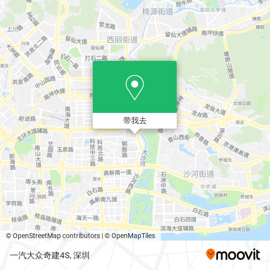 一汽大众奇建4S地图