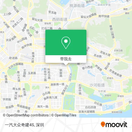 一汽大众奇建4S地图