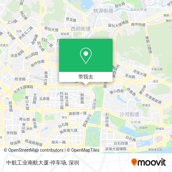 中航工业南航大厦-停车场地图