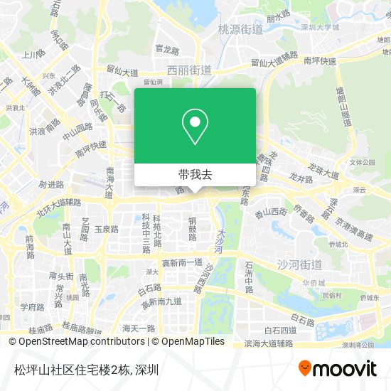 松坪山社区住宅楼2栋地图
