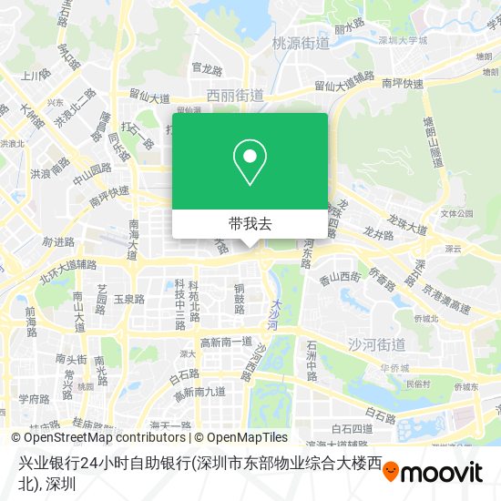 兴业银行24小时自助银行(深圳市东部物业综合大楼西北)地图
