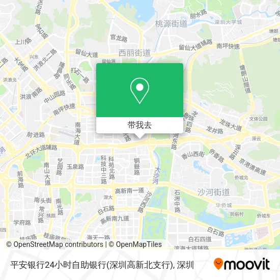 平安银行24小时自助银行(深圳高新北支行)地图