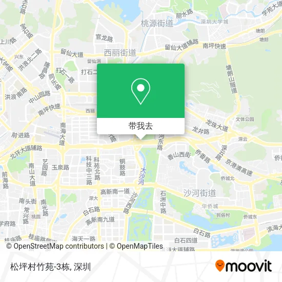 松坪村竹苑-3栋地图