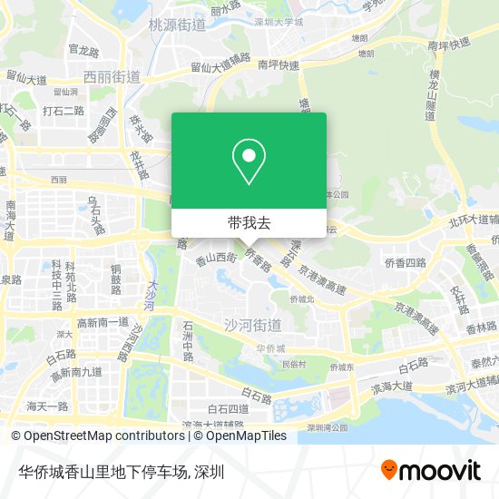 华侨城香山里地下停车场地图