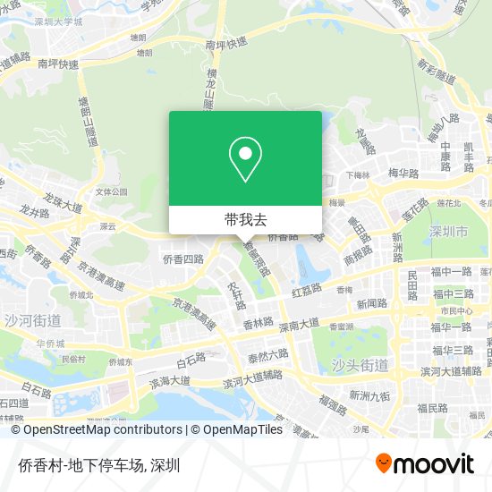 侨香村-地下停车场地图