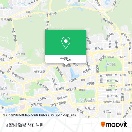 香蜜湖·瀚城-6栋地图