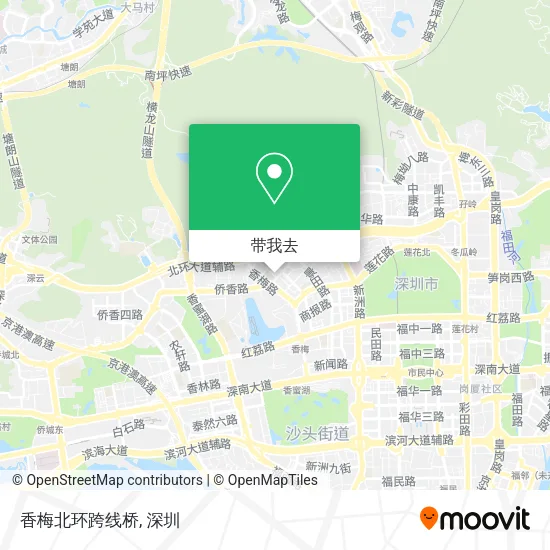 香梅北环跨线桥地图