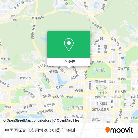中国国际光电应用博览会组委会地图