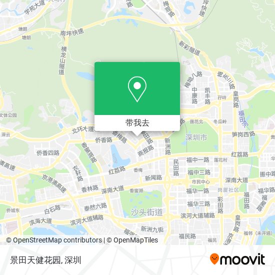 景田天健花园地图