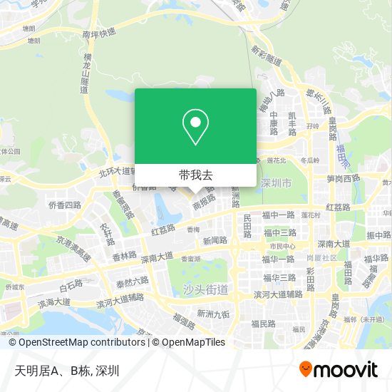 天明居A、B栋地图