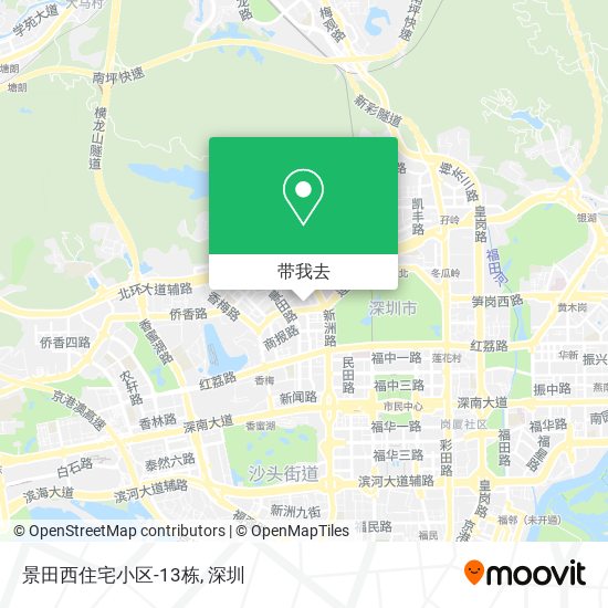 景田西住宅小区-13栋地图