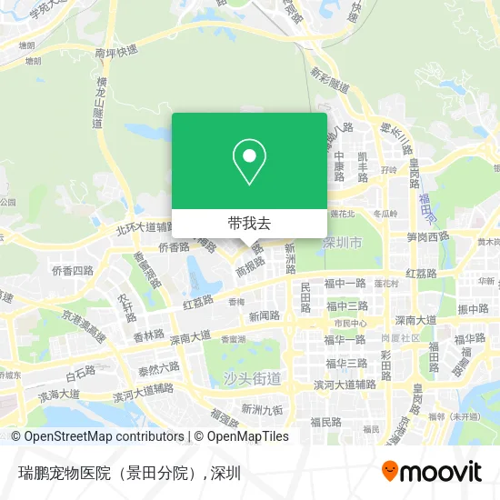 瑞鹏宠物医院（景田分院）地图
