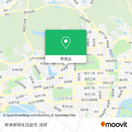 鲜来鲜得生活超市地图