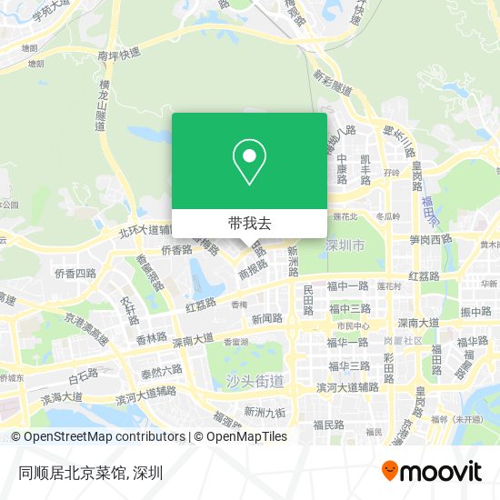 同顺居北京菜馆地图